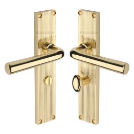 Heritage Brass Octave Reeded Bathroom Set Polished Brass finishUK Design Registration Number 6234528