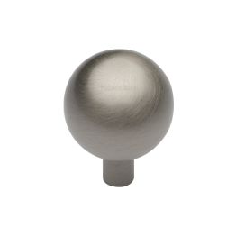 Heritage Brass Cabinet Knob Sphere Design 22mm Satin Nickel finish