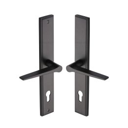 Heritage Brass Multi-Point Door Handle Lever Lock Gio RH Design Matt Bronze finish