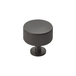 Lines Radio Knob   - Matt Black