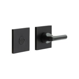 CR-804 Black Thumb Turn & Lock Square Rose - By Frelan Hardware - CR-804B7MB