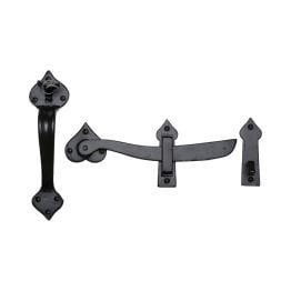 Black Iron Rustic Gate Latch