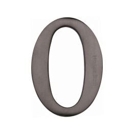 Heritage Brass Numeral 0 Self Adhesive 51mm (2") Matt Bronze finish