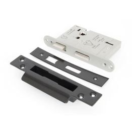 Black 3" 5 Lever Heavy Duty BS Sash Lock
