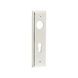 Burlington II Lever Plate Choices Din Euro Polished Nickel - By Frelan Hardware - BUR455PN