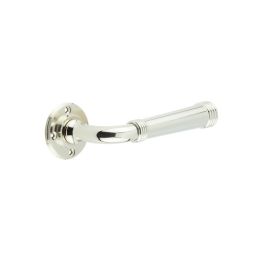 Highgate Door Handles No Rose Polished Nickel - By Frelan Hardware - BUR35PN