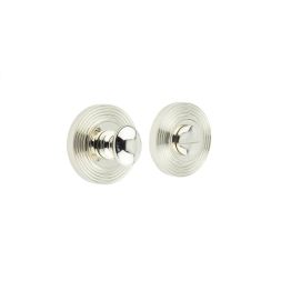 Burlington Turns & Releases Inner 1 Reeded Rose Polished Nickel - By Frelan Hardware - BUR-80PN-53PN