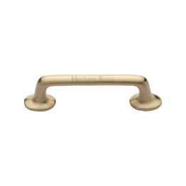 Heritage Brass Cabinet Pull Traditional Design 203mm CTC Satin Brass Finish