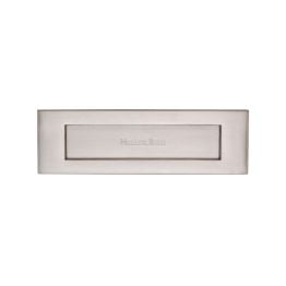 Heritage Brass Letterplate 10" x 3" Satin Nickel finish