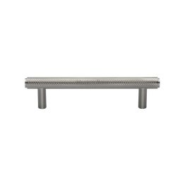 Heritage Brass Cabinet Pull Complete Knurl Design 96mm CTC Satin Nickel finish