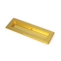 Polished Brass 175mm Art Deco Rectangular Pull