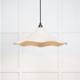 Smooth Brass Flora Pendant in Teasel