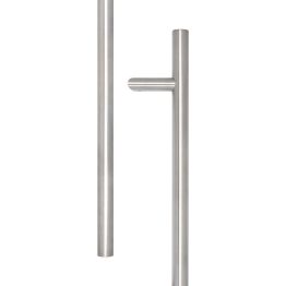 Stainless Steel Cranked Pull Handles 1200x32mm Satin Stainless Steel - By Frelan Hardware - JSS519B