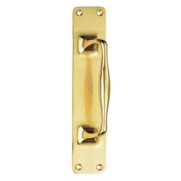 Cast Pull Handle - Polished Brass
