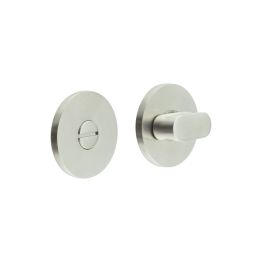 CR-801 Satin Stainless Steel Thumb Turn & Lock Round Rose - By Frelan Hardware - CR-801A7SSS