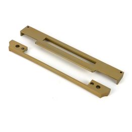 Satin Brass ½" Rebate Kit for Euro Din Sash Lock