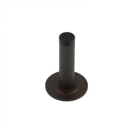Burlington Knurled Wall Mounted Doorstops Stepped Rose Dark Bronze - By Frelan Hardware - BUR-968DB-973DB