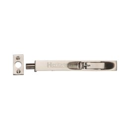 Heritage Brass Door Bolt Flush Fitting 8" x .3/4" Satin Nickel finish