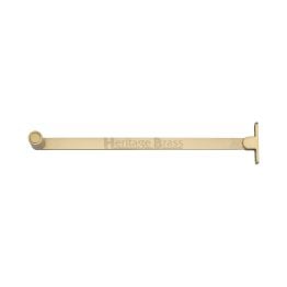 Heritage Brass Casement Stay Roller Arm Design 150mm Satin Brass Finish