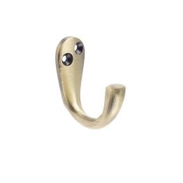 Jedo Single Robe Hooks 44mm Antique Brass - By Frelan Hardware - JV61AB