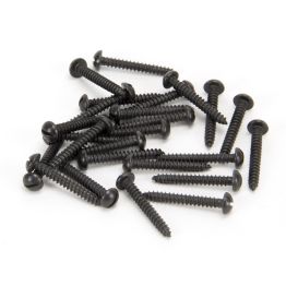 Black 6 x 1" Round Head Screws (25)
