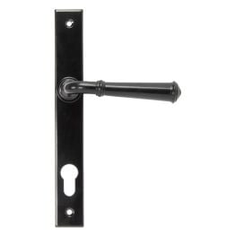 Black Regency Slimline Lever Espag. Lock Set
