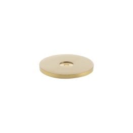 Millhouse Brass Round Cabinet Handle Backplate - Satin Brass
