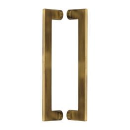 Heritage Brass Back to Back Door Pull Handle Apollo Design 307mm Antique Brass Finish