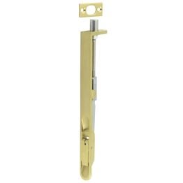 Lever Action Flushbolts Radiused Forend 203x20mm Brass Finish - By Frelan Hardware - JSS51RPVD