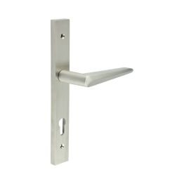CR-107 Satin Stainless Steel Multi Point Backplate Door Handle - By Frelan Hardware - CR-107G4SSS
