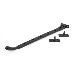 Black 12" Cast Peardrop Stay