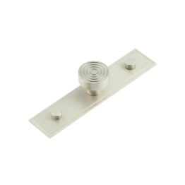 Murray Cupboard Knobs 30mm Stepped Backplate Satin Nickel - By Frelan Hardware - HOX-1130SN-6090SN
