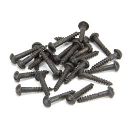 Beeswax 8x1" Round Head Screws (25)