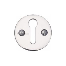 Heritage Brass Keyhole Escutcheon Polished Chrome finish