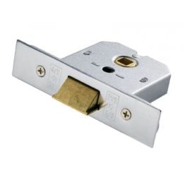 Flat Latch 76mm - Satin Chrome Plated