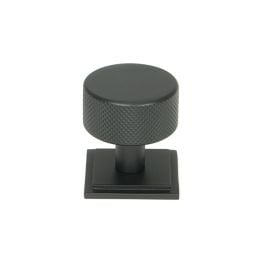 Matt Black Brompton Cabinet Knob - 32mm (Square)
