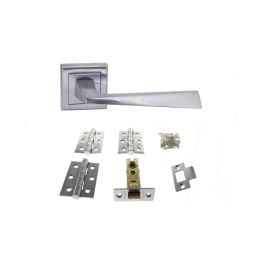 Atlantic California Dorpac (2.5" Latch, 3"x2" Hingesx3) - Satin Chrome