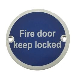 Stainless Steel Fire Door Locked 75mm Satin Anodised Aluminium - By Frelan Hardware - JS101SAA