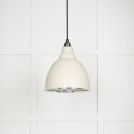 Smooth Nickel Brindley Pendant in Teasel