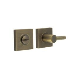 Burlington Easy Turn & Release Square Plain Rose Antique Brass - By Frelan Hardware - BUR-82AB-150AB