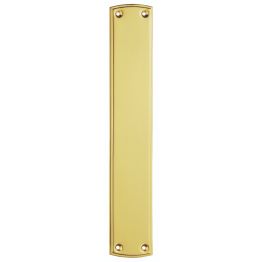 Ornate Finger Plate - Polished Brass
