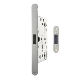 AGB Revolution XT Magnetic Bathroom Lock 60mm backset - Satin Chrome