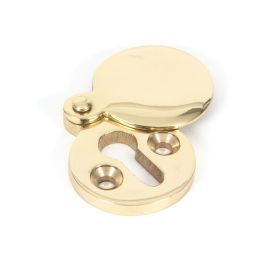 Polished Brass 30mm Round Escutcheon