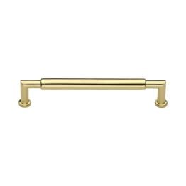Heritage Brass Cabinet Pull Bauhaus Round Design 152mm CTC Polished Brass Finish