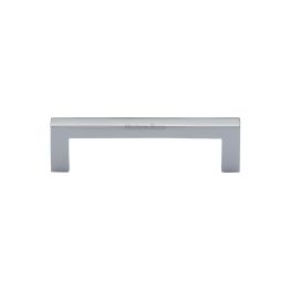Heritage Brass Cabinet Pull City Design 96mm CTC Polished Chrome Finish