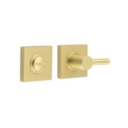 Burlington Easy Turn & Release Square Plain Rose Satin Brass - By Frelan Hardware - BUR-82SB-150SB