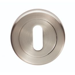 Serozzetta Standard Lock Profile Escutcheon  - Satin Nickel
