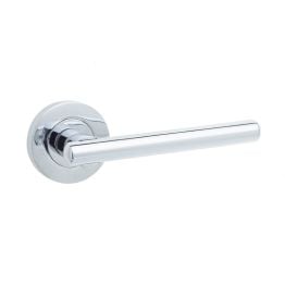 Rosetta Door Handle in Polished Chrome - By Frelan Hardware - JV843PC