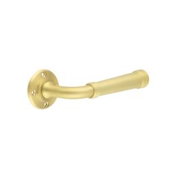 Highgate Door Handles No Rose Satin Brass - By Frelan Hardware - BUR35SB