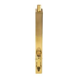 Lever Action Flush Bolt 204mm - Polished Brass
